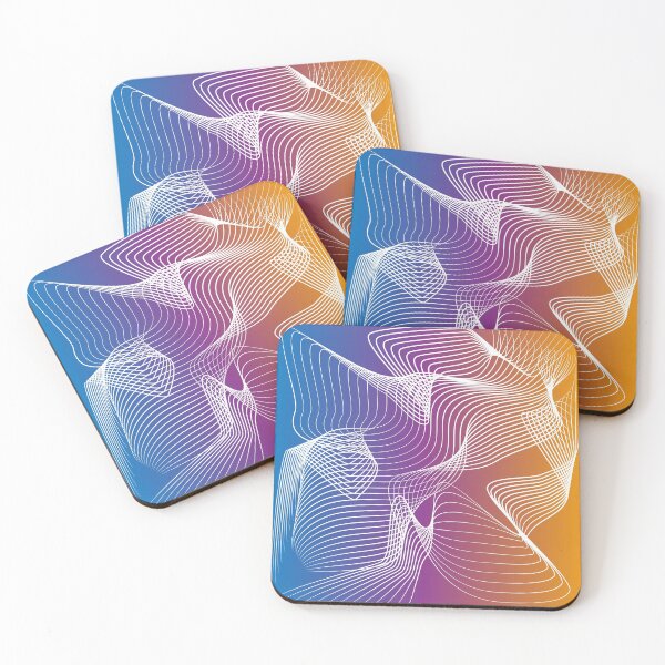 Item preview, Psychedelic waves on gradient background designed and sold by CutieBlue.