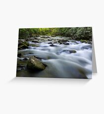 Oconaluftee River Rapids in the Great Smoky Mountain National Park Greeting Card