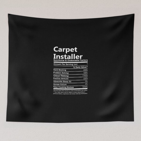 Item preview, Carpet Installer T Shirt - Nutritional And Undeniable Factors Gift Item Tee designed and sold by hinettiker.