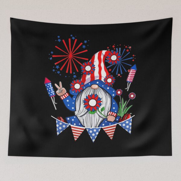 Item preview, Gnomes American Flag 4th Of July Patriotic Gnome Lovers  designed and sold by anniet33.