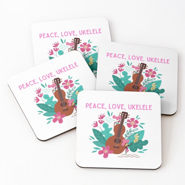 Item preview, Peace, Love, Ukelele designed and sold by Iojofruits.