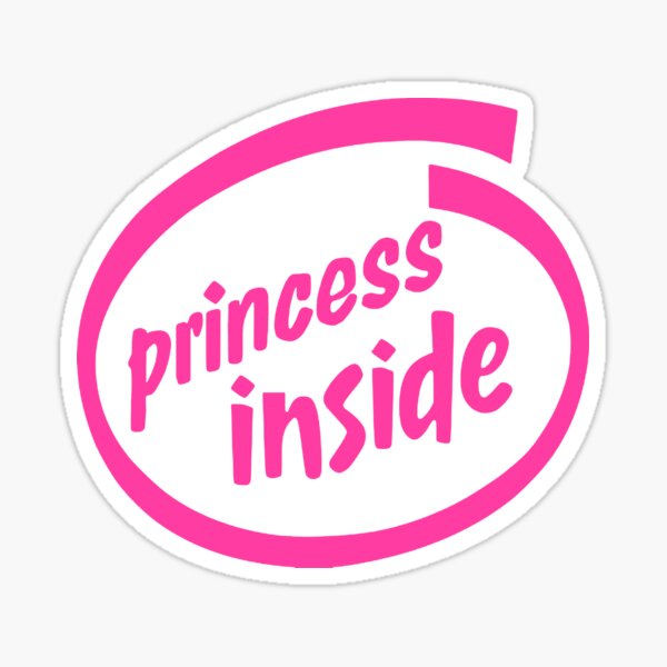 Princess Inside Sticker