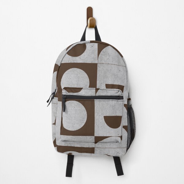 Item preview, Mid-century Concrete Moon Grey and Chocolate Brown designed and sold by QuestingPixel.