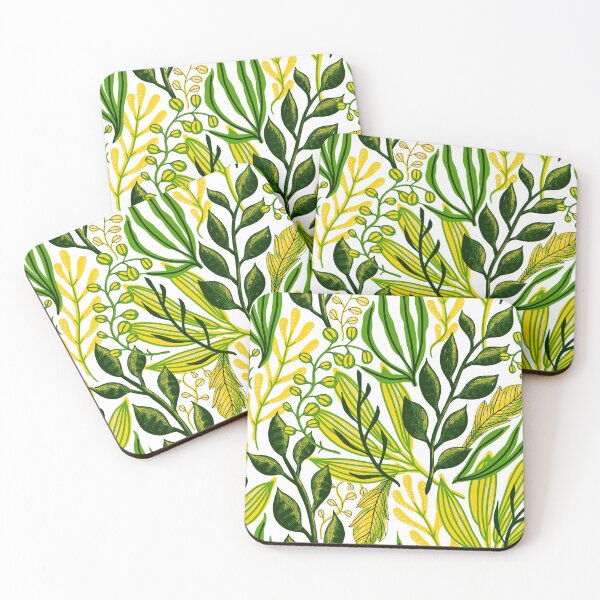 Item preview, Leaves Pattern Background designed and sold by TheresePrintArt.
