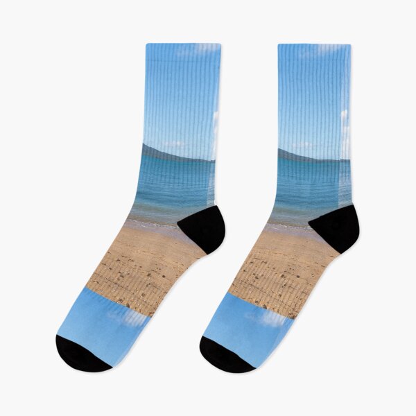 Item preview, Rangitoto Island on distant horizon across harbor  designed and sold by Brian Scantlebury.