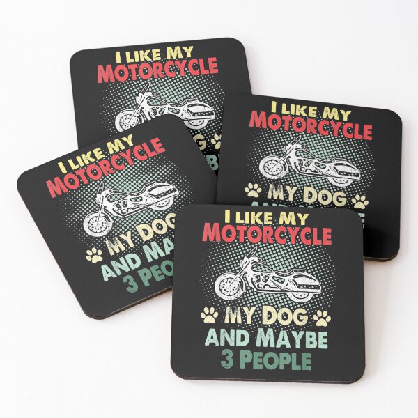 Item preview, I Like My Motorcycle Dog Maybe 3 People Motorcycle Rider Men  designed and sold by anniet33.