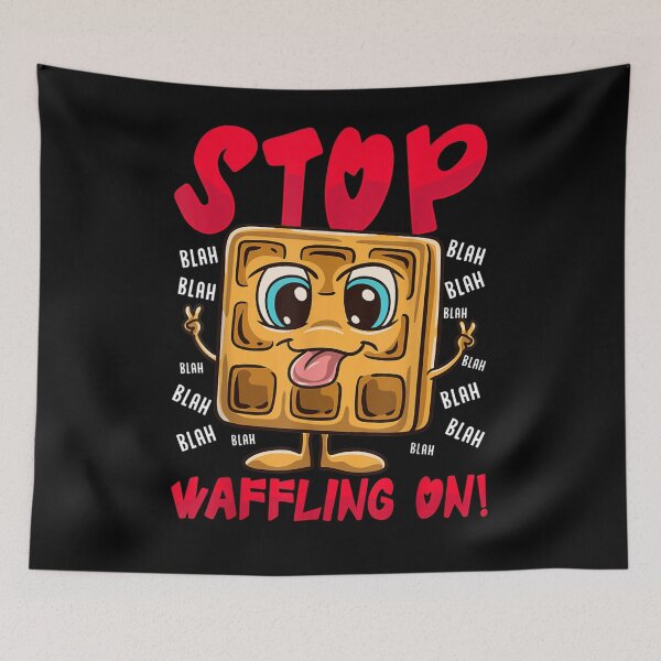 Item preview, Stop Waffling On Funny Waffle Love Waffles Pun  designed and sold by maizreo.