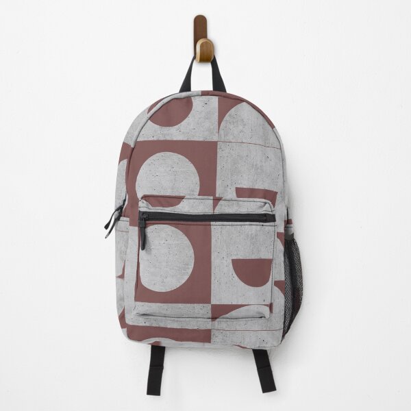 Item preview, Mid-century Concrete Moon Grey and Dark Pink designed and sold by QuestingPixel.