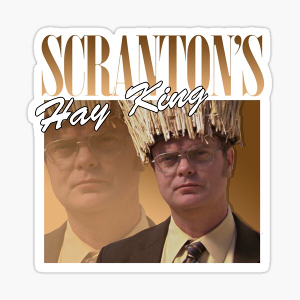 "The Office Retro Series Hay King" Sticker for Sale by LuminateHD