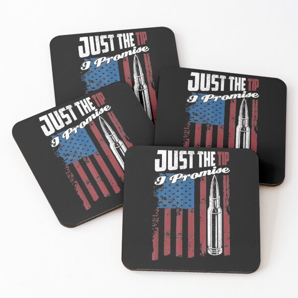 Item preview, Just The Tip I Promise Funny Gun Owner Pro Guns Usa Flag  designed and sold by maizreo.