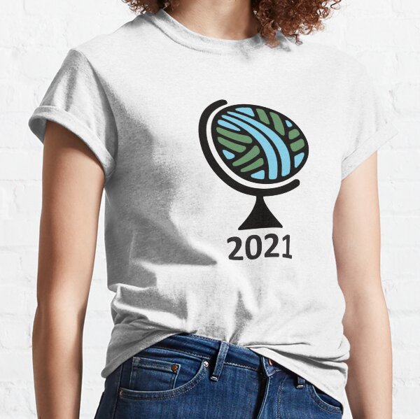 Globe with year Classic T-Shirt