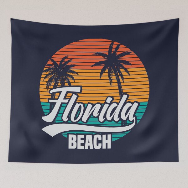 Item preview, Retro Florida Beach - Cool designed and sold by Ravensdesign.