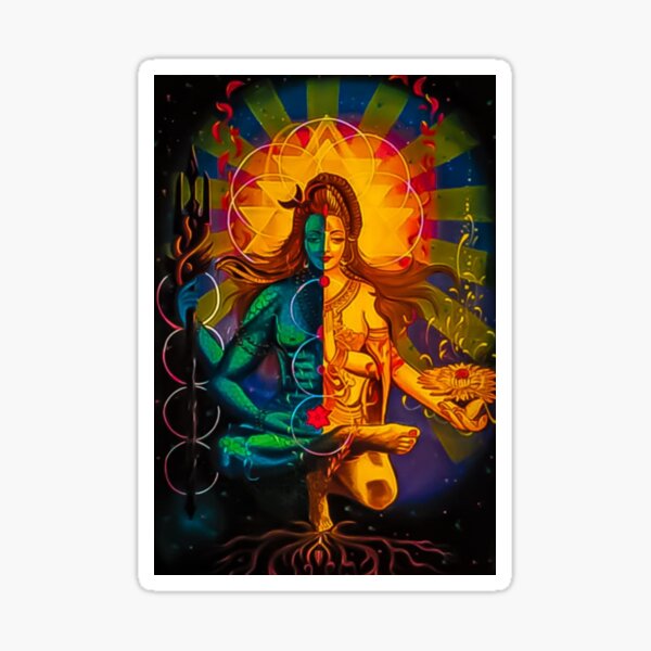 Item preview, ShivShakti God Shiva and Godesss Parvati  designed and sold by banothsonu.