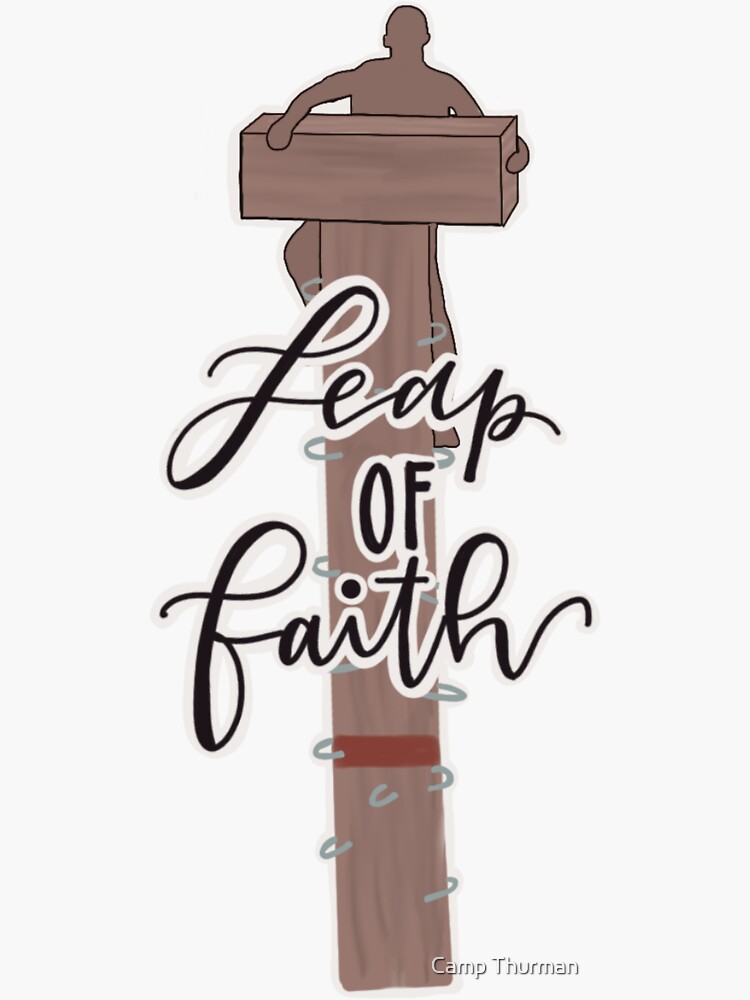 "Leap of Faith (Power Pole)" Sticker for Sale by CampThurman Redbubble