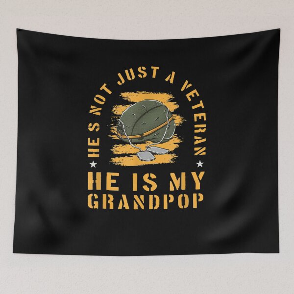 Item preview, He's Not Just A Veteran He's My Grandpop Veterans Day  designed and sold by maizreo.