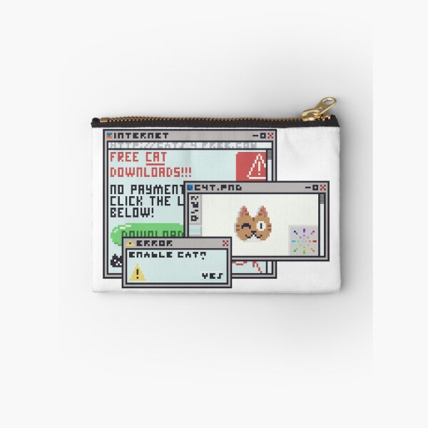 Item preview, Wink Cat Computer Desktop Pixel Art designed and sold by VerticalTakeoff.