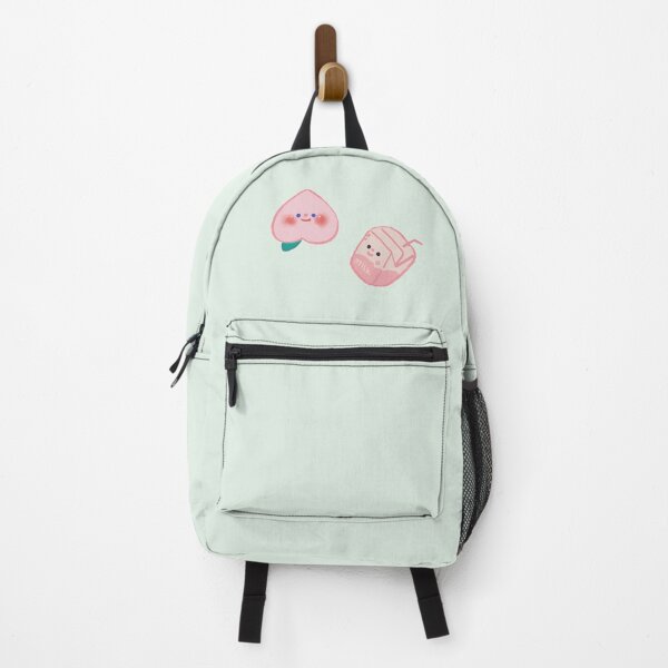 Item preview, I draw soft pastel pink kawaii peach and strawberry milk carton designed and sold by RansRoom.