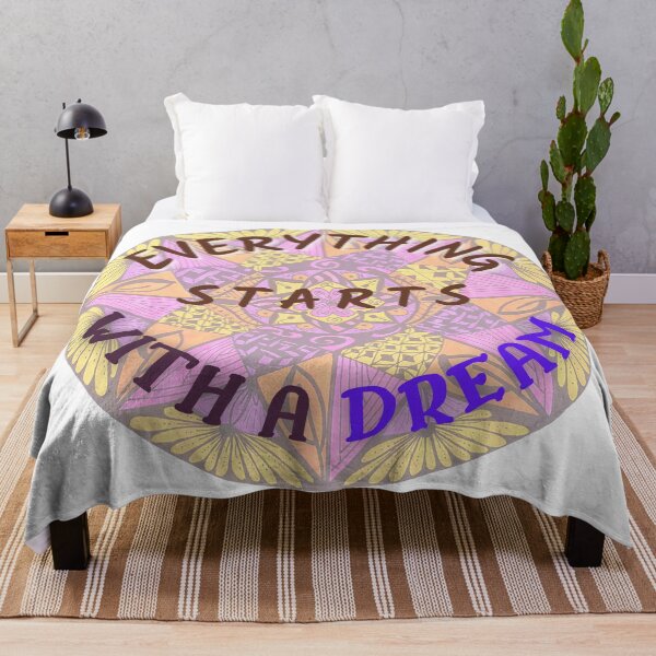 Item preview, Everything starts with a dream designed and sold by Craftivity.