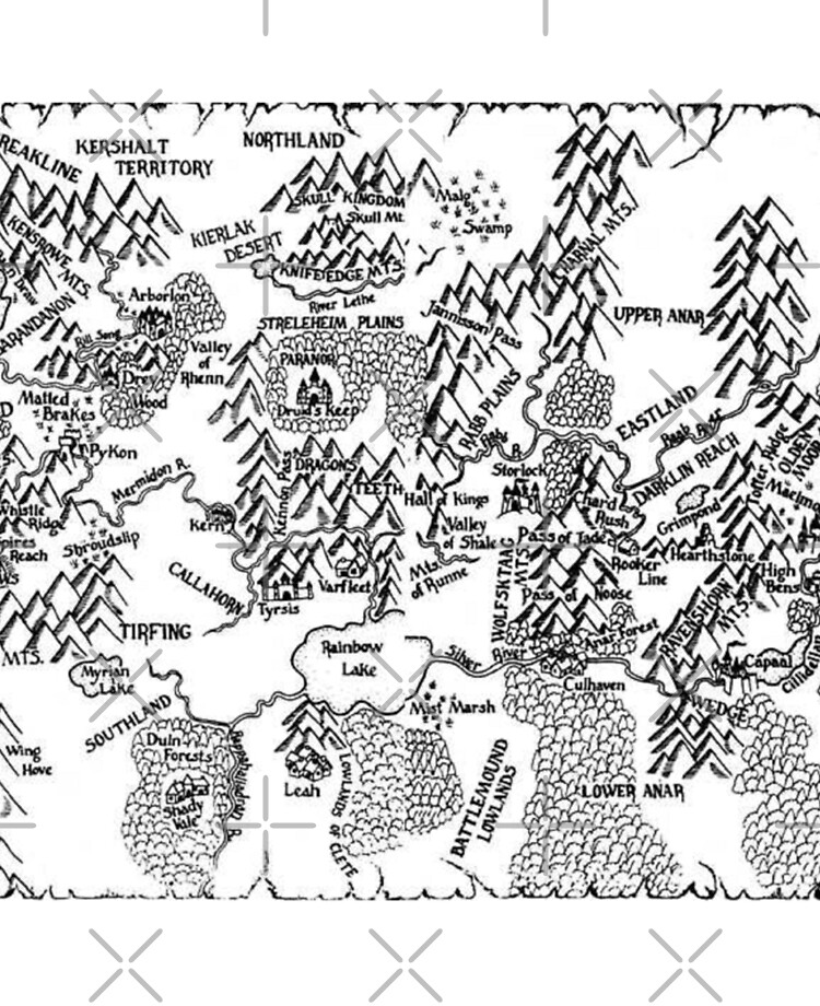 Shannara Map, The Four Lands Map, The Shannara Chronicles Map, The ...