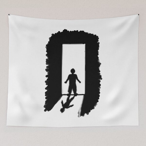 Item preview, The Man at the Door Hand-drawn illustration designed and sold by MHich.