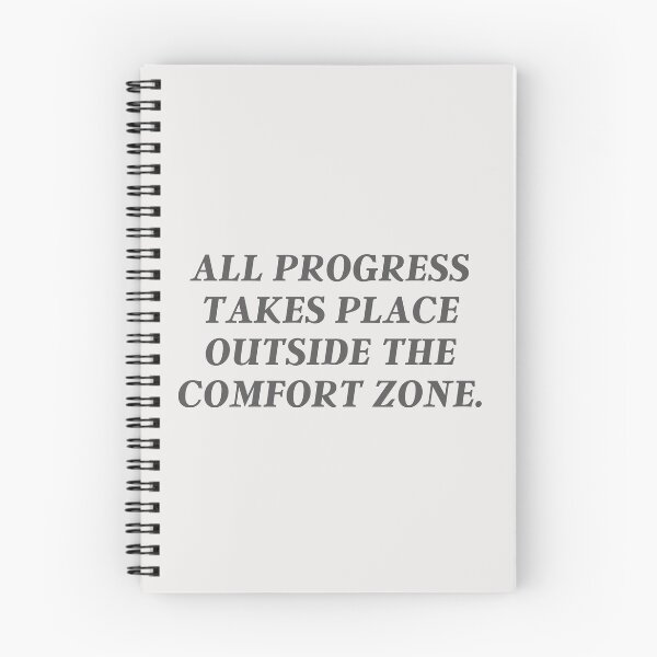 Item preview, All Progress Takes Place Outside The Comfort Zone | Advice, Quote designed and sold by QShore.