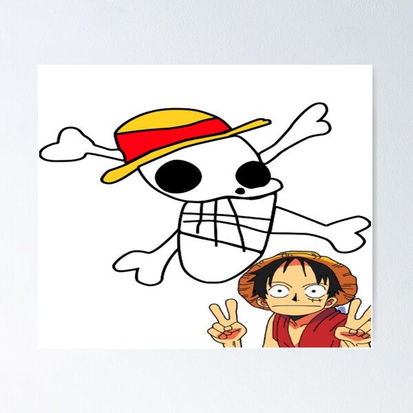 ONE PIECE - Luffy - Strawhat Pirates - Metal Wall Art 60cm