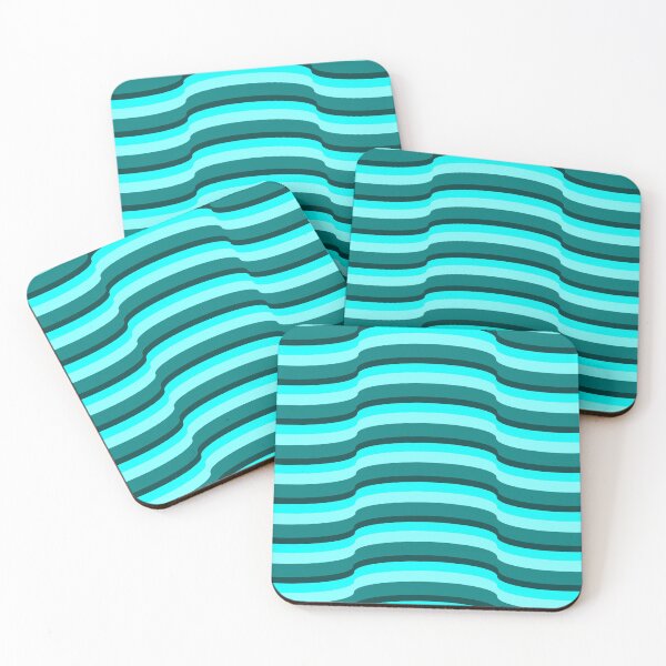 Item preview, Op Art Teal 7632 designed and sold by Art in My Loft.