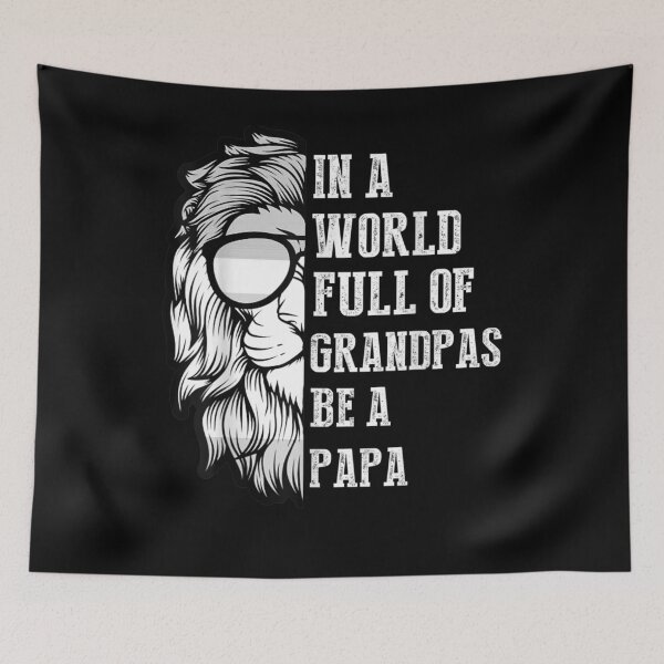 Item preview, In A World Full Of Grandpas Be A Papa Grandpa Lion Vintage  designed and sold by maizreo.