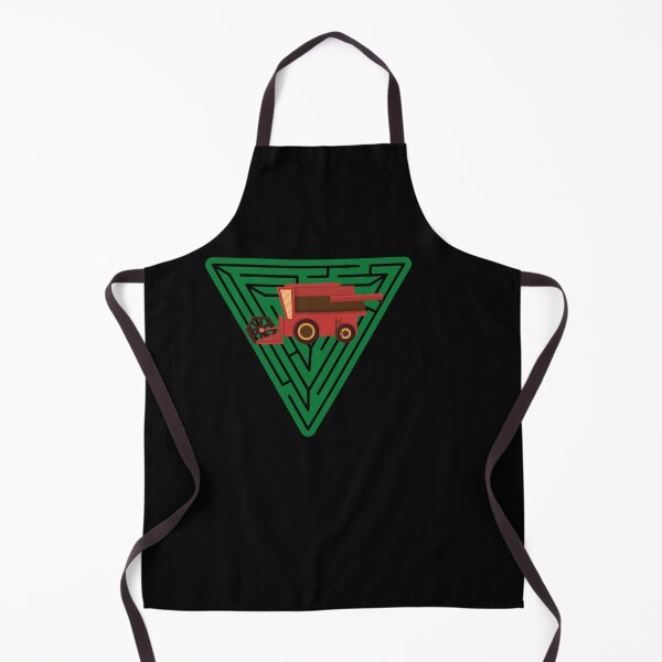 Item preview, Maehdrescher mit Farmer auf dem Bauernhof Dreieck designed and sold by Spirit-Designs.