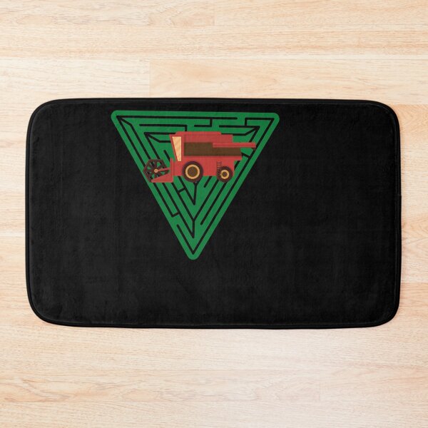 Item preview, Maehdrescher mit Farmer auf dem Bauernhof Dreieck designed and sold by Spirit-Designs.
