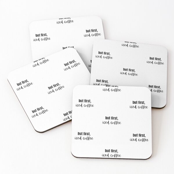 Item preview, But First, Iced Coffee Sticker designed and sold by katieograteful.
