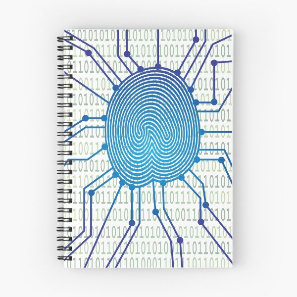 Item preview, Thumbprint with Circuit Board Binary Code Illustration designed and sold by jpldesigns.