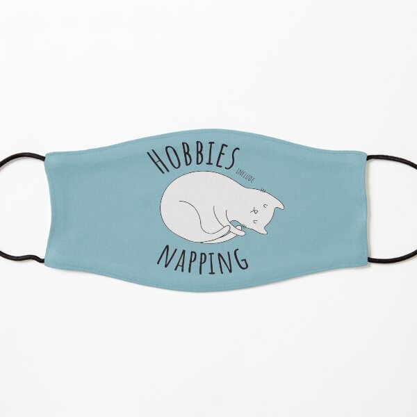 Hobbies Include Napping Kids Mask