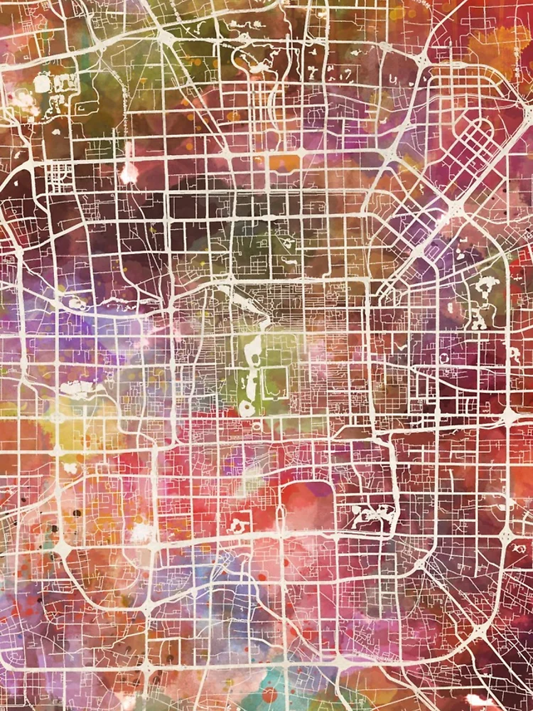 Thumbnail 4 of 4, iPhone Case, Beijing map designed and sold by MapMapMaps.