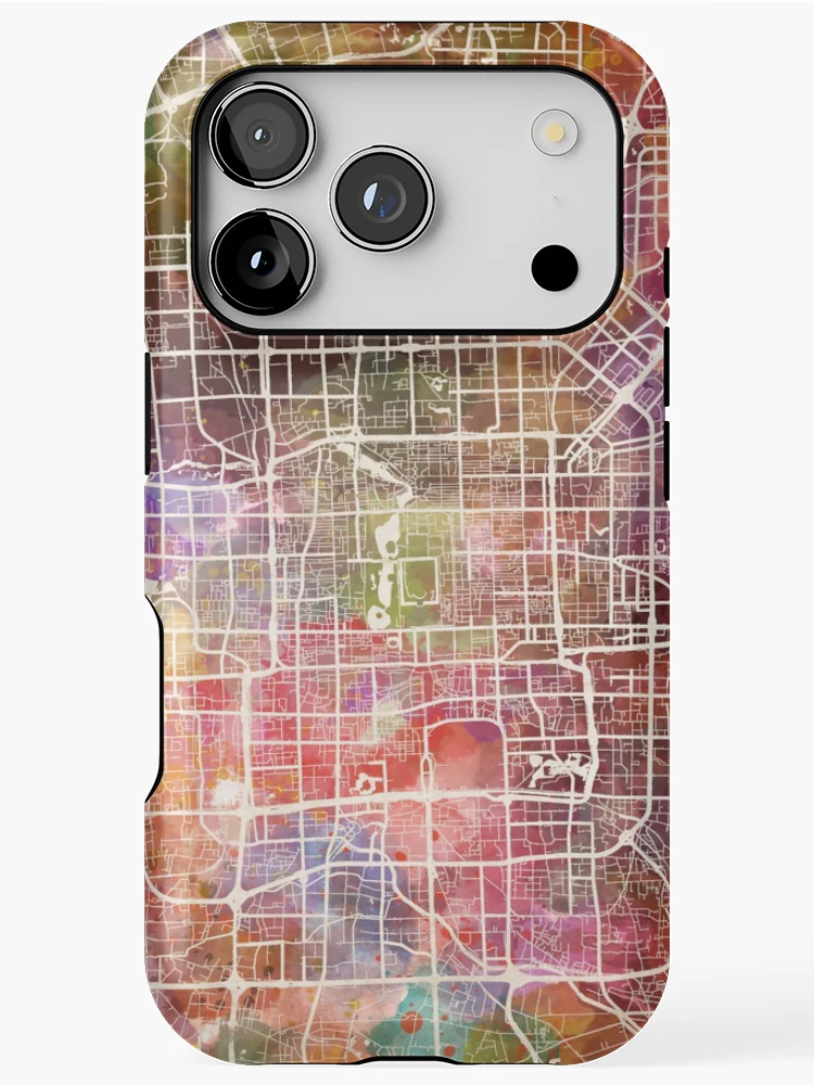 Thumbnail 1 of 4, iPhone Case, Beijing map designed and sold by MapMapMaps.