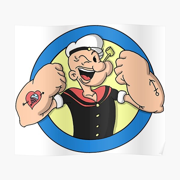 POPEYE The Sailor Man CARDBOARD CUTOUT Standee Standup Poster Spinach Lover F/S 