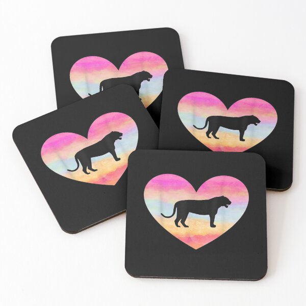 Item preview, I Love Tigers Heart Feline Big Cat Lover Colorful Sunset  designed and sold by maizreo.
