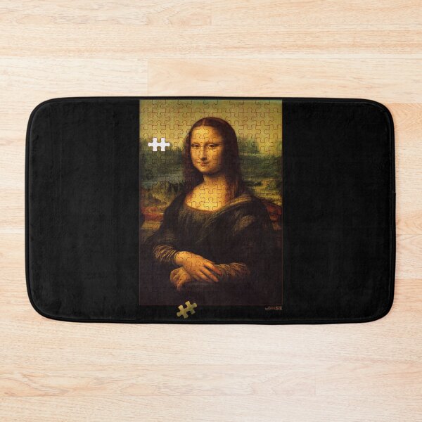 Item preview, MONA LISA PUZZLE MISSING A PIECE print for t shirt, sweatshirt, hoodie, kids clothes, pillow, apron, mug, bag, backpack, phone case, clock... designed and sold by Banesse.