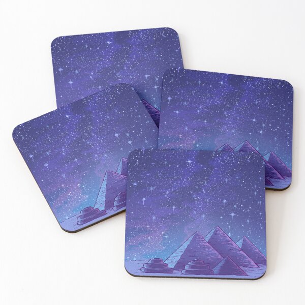 Item preview, Pyramids & Galaxies | Digital Illustration  designed and sold by Jackie Van Ryn.