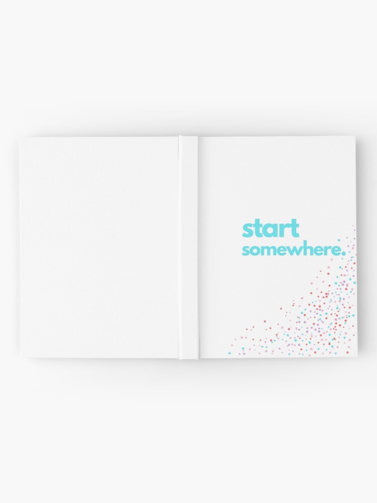 Alternate view of Start Somewhere Hardcover Journal