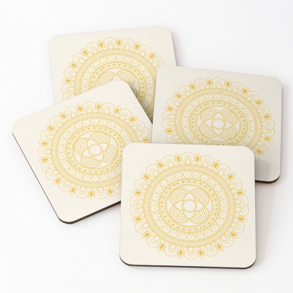 Item preview, Golden mandala flower designed and sold by Amalzaki.