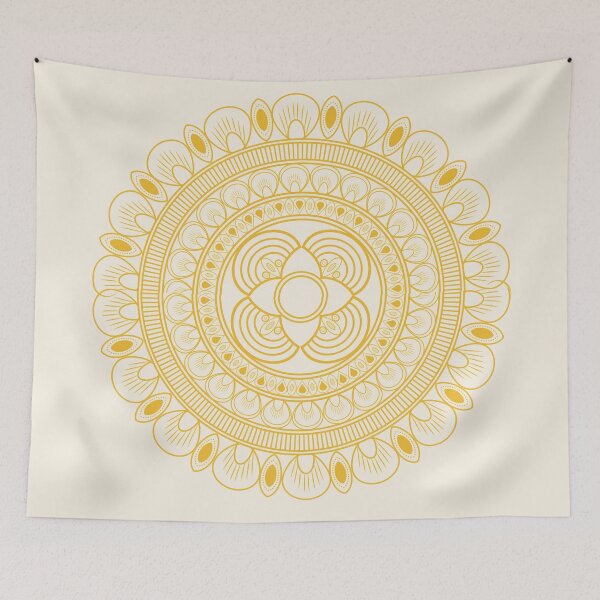 Item preview, Golden mandala flower designed and sold by Amalzaki.