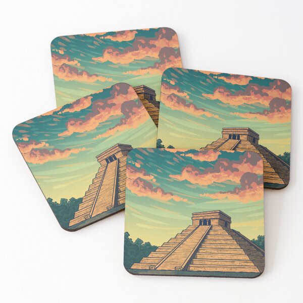 Item preview, Mayan Temple | Digital Illustration  designed and sold by Jackie Van Ryn.