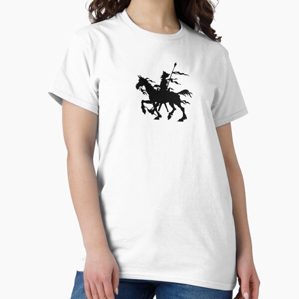 Item preview, Don Quixote of La Mancha and Rocinante | Don Quixote Silhouette | Black and White | designed and sold by EclecticAtHeart.
