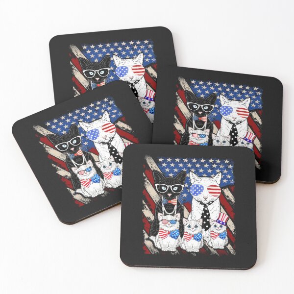 Item preview, Cat Happy Freedom Day Cat Lovers Cat Moms 4th July American shirt  designed and sold by PatternFariss.