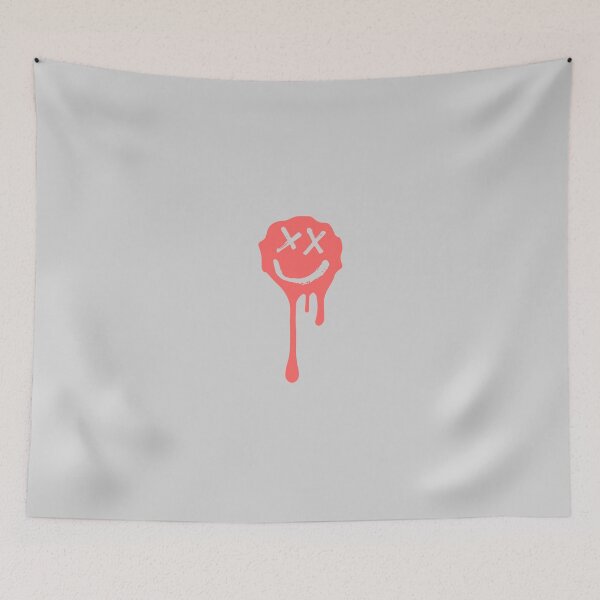 Item preview, GREY DRIP SMILEY designed and sold by So Golden Shop.