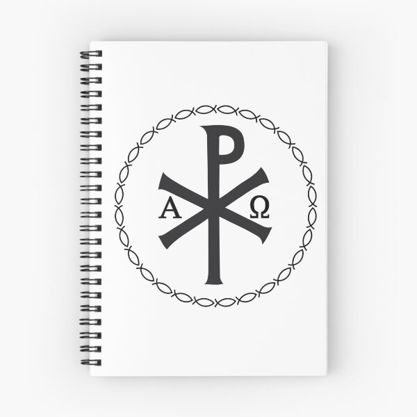 Item preview, Chi Rho With Ichithys Frame - Chi Rho Symbol designed and sold by molamode.