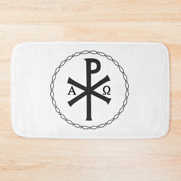 Item preview, Chi Rho With Ichithys Frame - Chi Rho Symbol designed and sold by molamode.
