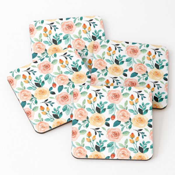 Item preview, Flower Power Floral Pattern design for apparel and beddings designed and sold by Sunnyhova.