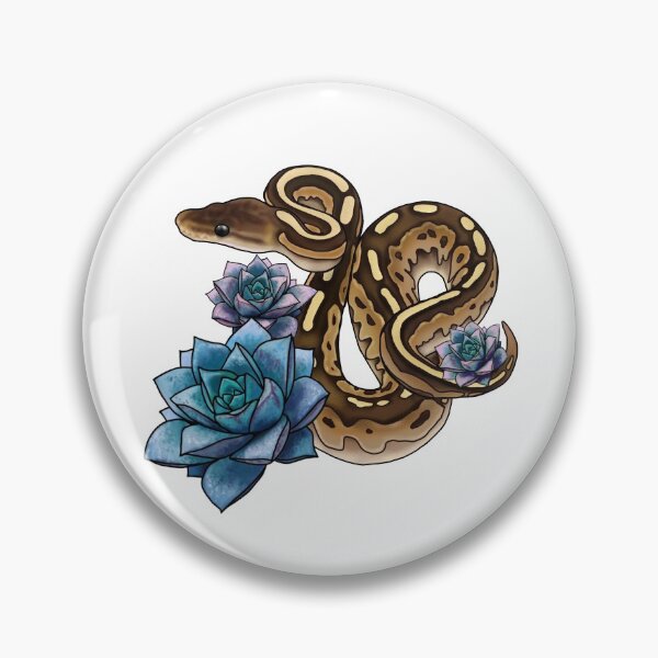 Item preview, Snake and succulents designed and sold by Eversonarts.
